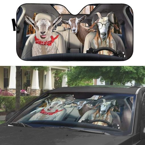 Geahuman 3D Goats Custom Car Auto Sunshade GS13075 Auto Sunshade