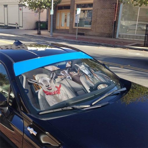 Geahuman 3D Goats Custom Car Auto Sunshade GS13075 Auto Sunshade