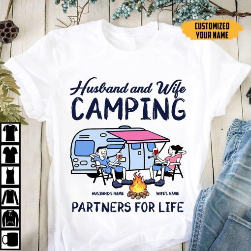 Gearhuman 2D Camping Customized Name Shirt GL17121 2D Shirt