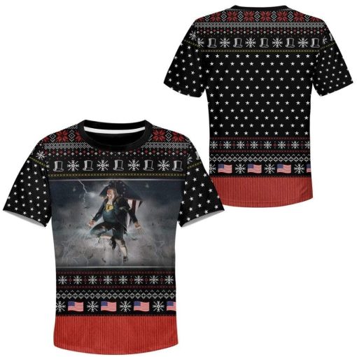 Gearhumans 2D Kid Ugly Ben Franklin vs. Zeus Custom T-Shirts Hoodies Apparel 6 Gearhuman 2D Kid Ugly Ben Franklin vs. Zeus Custom T-Shirts Hoodies Apparel HD-AT21111922K Kid 3D Apparel