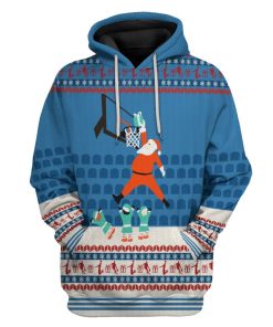 Gearhuman 3D 24 KB Santa Claus Basketball Christmas Ugly Sweater Custom Tshirt Hoodie Apparel GV20101 3D Apparel Hoodie S 