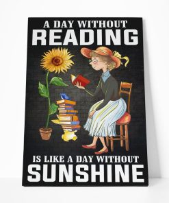 Gearhuman 3D A Day Without Reading Canvas GB10031 Canvas 1 Piece Non Frame M