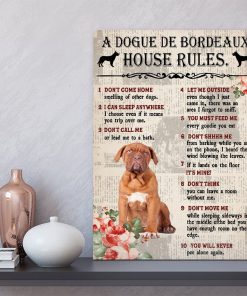 Gearhuman 3D A Dogue de Bordeaux House Rules Canvas GK040241 Canvas