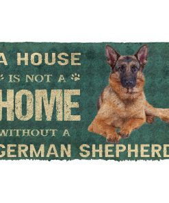 Gearhuman 3D A House Is Not A Home German Shepherd Dog Doormat GV290116 Doormat Doormat S(15,8''x23,6'')
