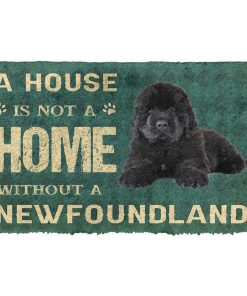 Gearhuman 3D A House Is Not A Home Newfoundland Dog Doormat GV01021 Doormat Doormat S(15,8''x23,6'')
