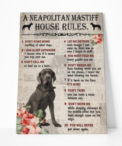 Gearhuman 3D A Neapolitan Mastiff House Rules Canvas GK040264 Canvas 1 Piece Non Frame M