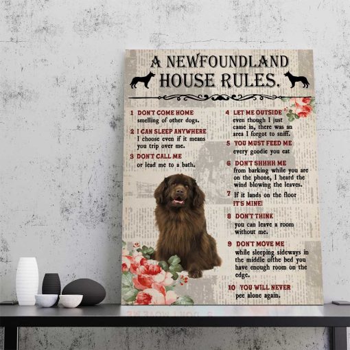 Gearhuman 3D A Newfoundland House Rules Canvas GK040228 Canvas