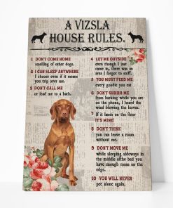Gearhuman 3D A Vizsla House Rules Canvas GK04029 Canvas 1 Piece Non Frame M