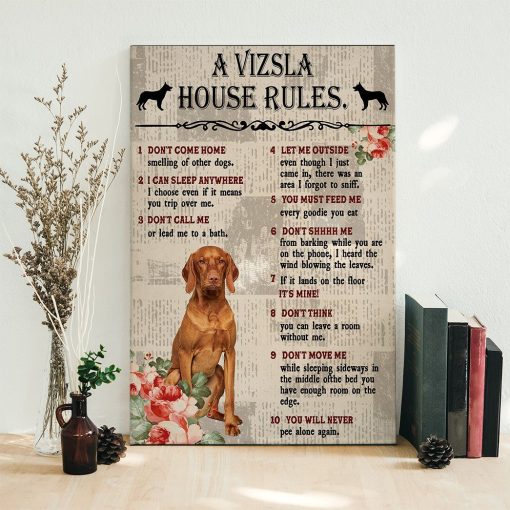 Gearhuman 3D A Vizsla House Rules Canvas GK04029 Canvas