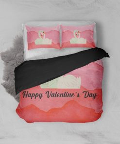 GearHuman 3D Adorable Swan Couple Valentine Custom Bedding GR050112 Bedding Set Twin 3PCS 