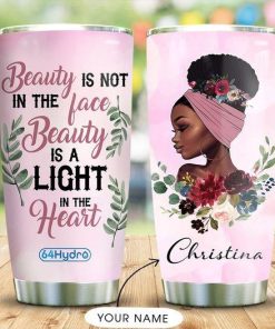 Gearhuman 3D African Women Custom Name Design Vacuum Insulated Tumbler GC13107 Tumbler Short 20oz 