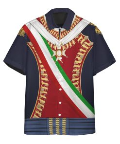 Gearhuman 3D Agust??n de Iturbide Custom Short Sleeve Shirt GV171132 Short Sleeve Shirt Short Sleeve Shirt S 