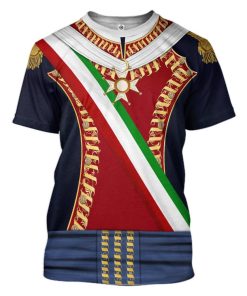 Gearhuman 3D Agust??n de Iturbide Custom Tshirt Apparel GV07091 3D T-shirt T-Shirt S 