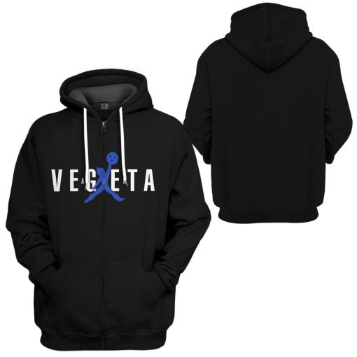 Gearhuman 3D Air Vegeta Custom Hoodie Apparel GN26086 3D Custom Fleece Hoodies