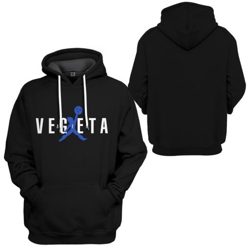 Gearhuman 3D Air Vegeta Custom Hoodie Apparel GN26086 3D Custom Fleece Hoodies