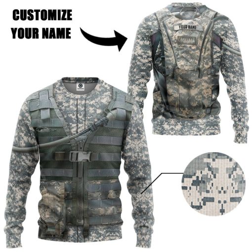 Gearhuman 3D AIRBORNE UNIFORM Custom Name Tshirt Hoodie Appreal CK19117 3D Apparel