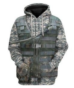 Gearhuman 3D AIRBORNE UNIFORM Custom Name Tshirt Hoodie Appreal CK19117 3D Apparel Hoodie S 