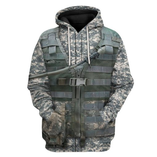 Gearhuman 3D AIRBORNE UNIFORM Custom Name Tshirt Hoodie Appreal CK19117 3D Apparel Hoodie S