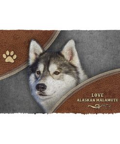 Gearhuman 3D Alaskan Malamute Doormat GV24023 Doormat Doormat S(15,8''x23,6'')