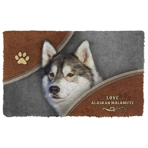 Gearhuman 3D Alaskan Malamute Doormat GV24023 Doormat Doormat S(15,8''x23,6'')