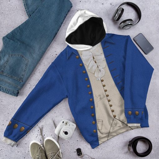 Gearhuman 3D Alexander Hamilton Blue Custom Ugly Hoodie GV13105 3D Apparel