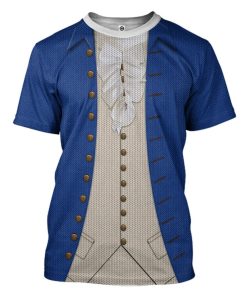 Gearhuman 3D Alexander Hamilton Blue Custom Ugly Tshirt GV13105 3D T-shirt T-Shirt S 