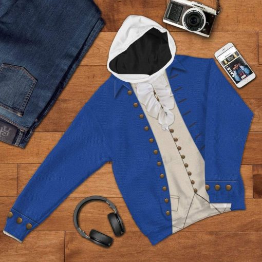 Gearhuman 3D Alexander Hamilton Custom Hoodie Apparel GV160730 3D Custom Fleece Hoodies