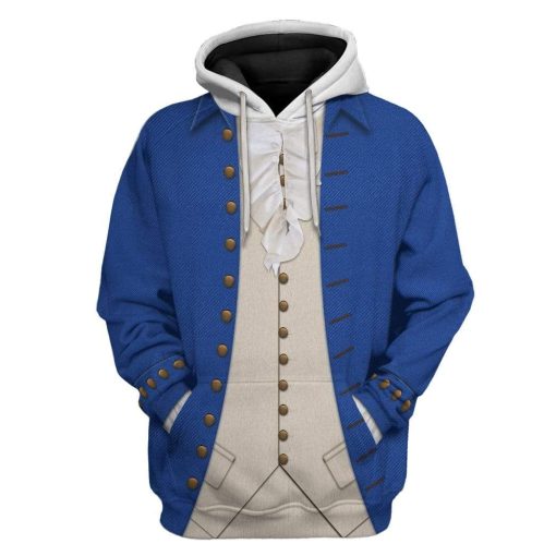 Gearhuman 3D Alexander Hamilton Custom Hoodie Apparel GV160730 3D Custom Fleece Hoodies Hoodie Blue S