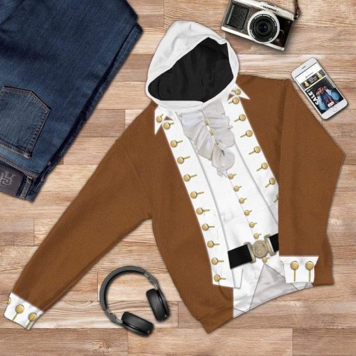 Gearhuman 3D Alexander HamiltonHoodie Apparel GV160731 3D Custom Fleece Hoodies