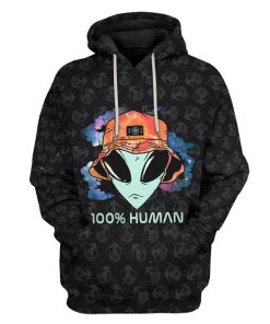 Gearhuman 3D Alien Custom Hoodie Apparel GC23093 3D Apparel Hoodie S 