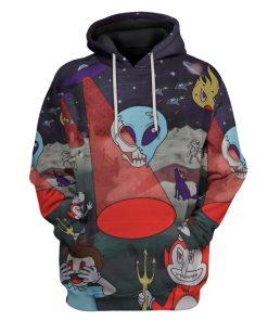 Gearhuman 3D Alien Skull Custom Hoodie Apparel GW12103 3D Apparel Hoodie S 