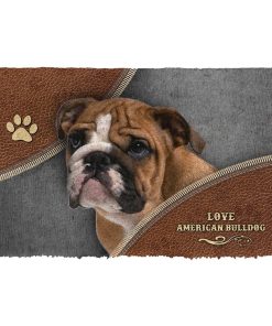 Gearhuman 3D American Bulldog Doormat GV24024 Doormat Doormat S(15,8''x23,6'')