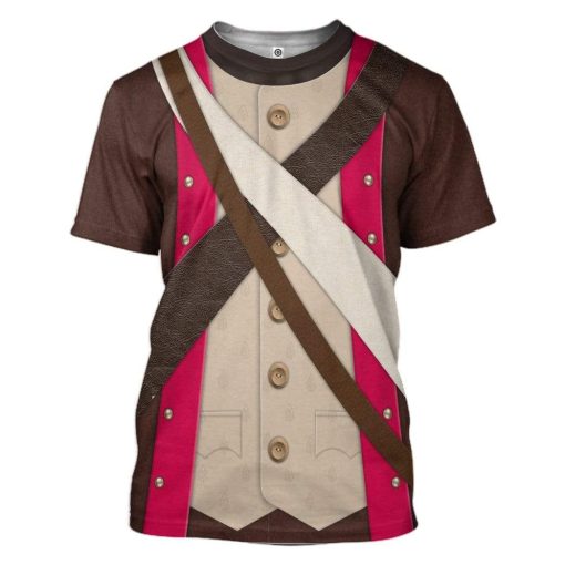 Gearhuman 3D American Infantry-6th Continental Regimen Custom Tshirt Apparel GV19086 3D T-shirt T-Shirt S