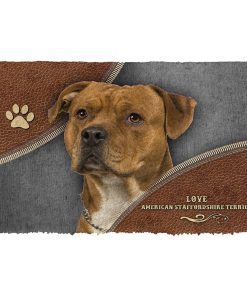 Gearhuman 3D American Staffordshire Terrier Doormat GV24025 Doormat Doormat S(15,8''x23,6'')