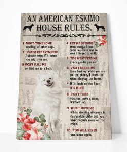 Gearhuman 3D An American Eskimo House Rules Canvas GK040212 Canvas 1 Piece Non Frame M