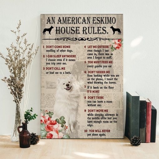 Gearhuman 3D An American Eskimo House Rules Canvas GK040212 Canvas