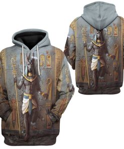 Gearhuman 3D Ancient Egyptian Anubis Custom Tshirt Hoodie Apparel GW06015 3D Apparel 