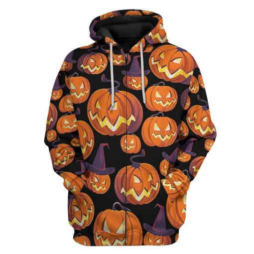 Gearhumans 3D Angry Pumpkin Halloween Custom Hoodie Apparel 2 Gearhuman 3D Angry Pumpkin Halloween Custom Hoodie Apparel GV04098 3D Custom Fleece Hoodies Zip Hoodie S