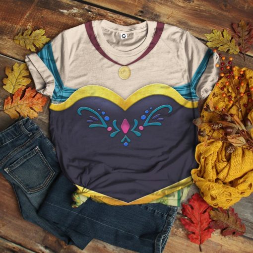 Gearhuman 3D Anna Frozen Custom Tshirt Hoodie Appreal CC24118 3D Apparel