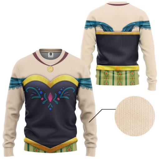 Gearhuman 3D Anna Frozen Custom Tshirt Hoodie Appreal CC24118 3D Apparel