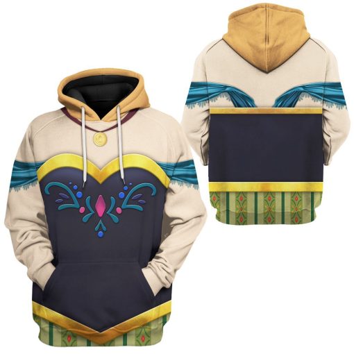 Gearhuman 3D Anna Frozen Custom Tshirt Hoodie Appreal CC24118 3D Apparel