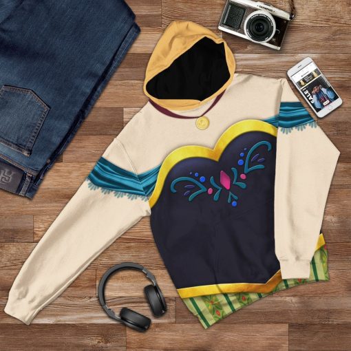 Gearhuman 3D Anna Frozen Custom Tshirt Hoodie Appreal CC24118 3D Apparel