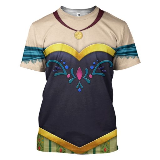 Gearhuman 3D Anna Frozen Custom Tshirt Hoodie Appreal CC24118 3D Apparel T-Shirt S