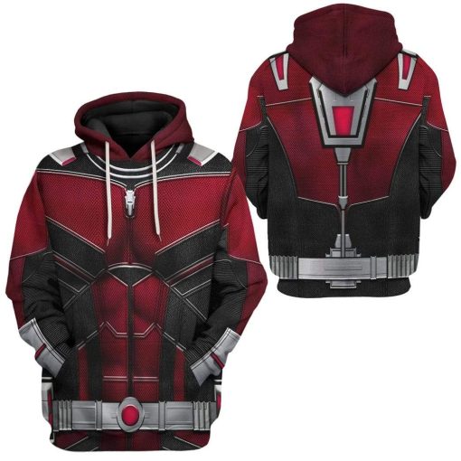 Gearhuman 3D Ant Man Custom Hoodie Apparel GV25059 3D Custom Fleece Hoodies