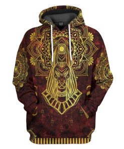 Gearhuman 3D Anubis Egypt Custom Tshirt Hoodie Apparel GK06013 3D Apparel Hoodie S