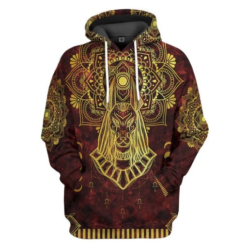 Gearhuman 3D Anubis Egypt Custom Tshirt Hoodie Apparel GK06013 3D Apparel Hoodie S