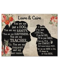 Gearhuman 3D Australian Shepherd My Best Friend Custom Name Canvas GW260116 Canvas 1 Piece Non Frame M