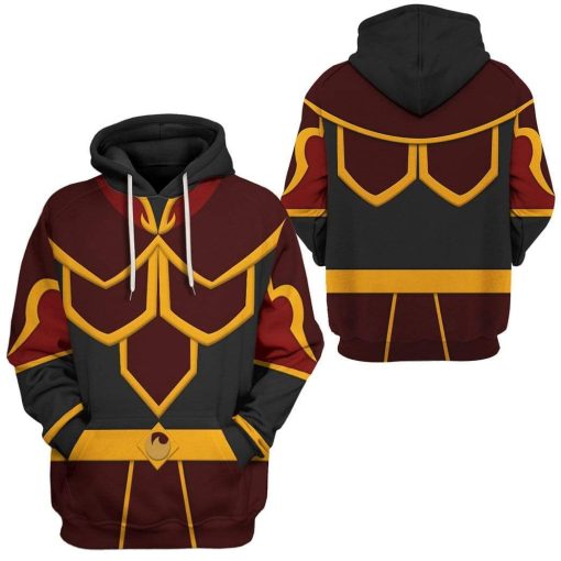 Gearhuman 3D Azula Custom Hoodie Apparel GV26057 3D Custom Fleece Hoodies