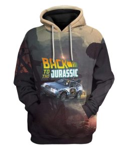 Gearhuman 3D Back To The Jurassic Custom Hoodie Apparel GL25058 3D Custom Fleece Hoodies Hoodie S