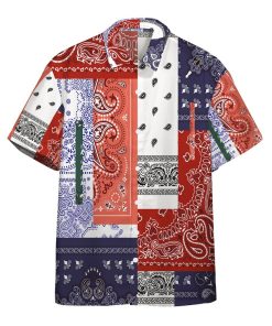 Gearhuman 3D Bandana Hawaii Custom Shorts Sleeve Shirt GC161021 Short Sleeve Shirt Short Sleeve Shirt S 